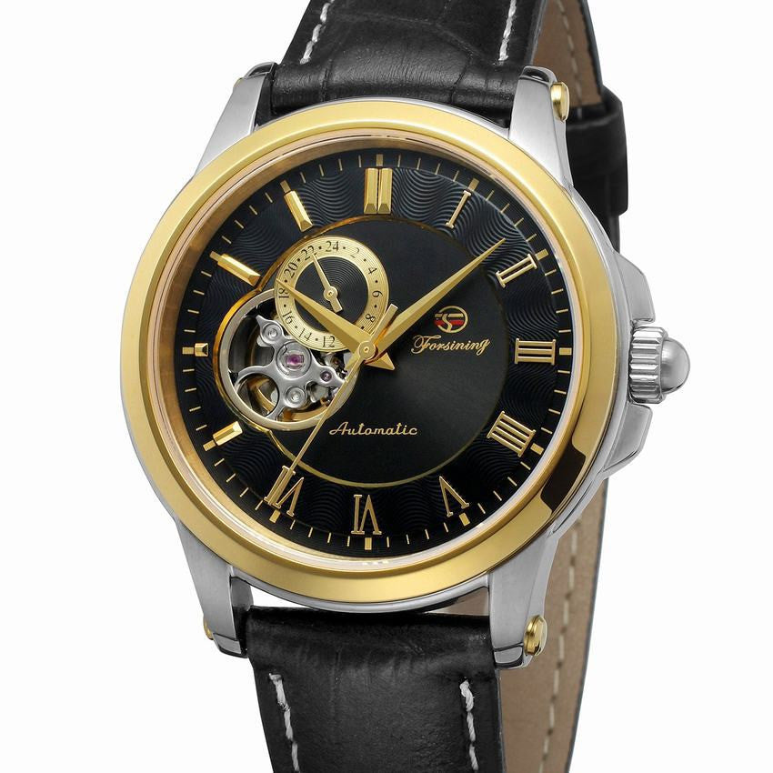 Leather band mechanical automatic men's watch
