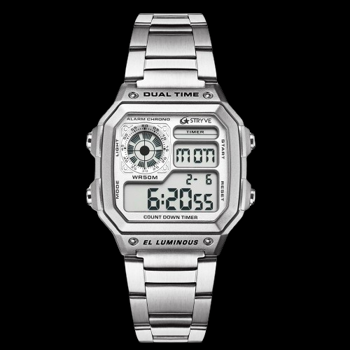 Digital Mens Steel Watch